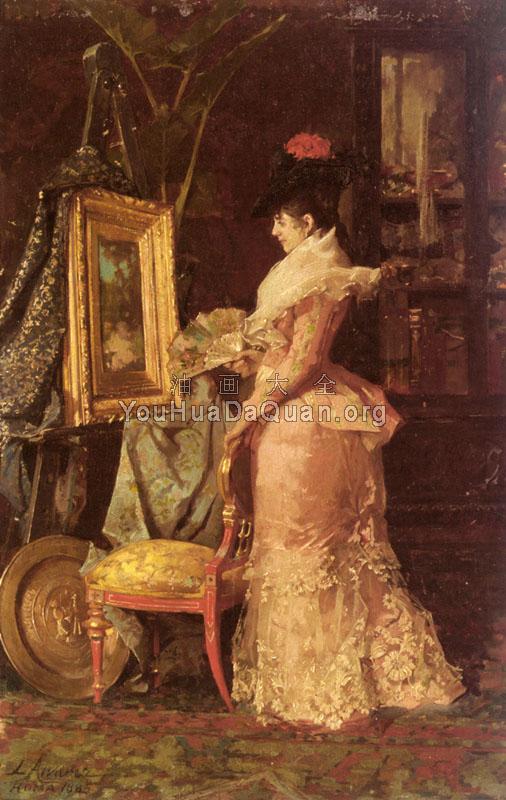 Admirando El Cuadro( Admiring The Painting) - 路易斯·阿尔瓦雷斯·卡塔拉